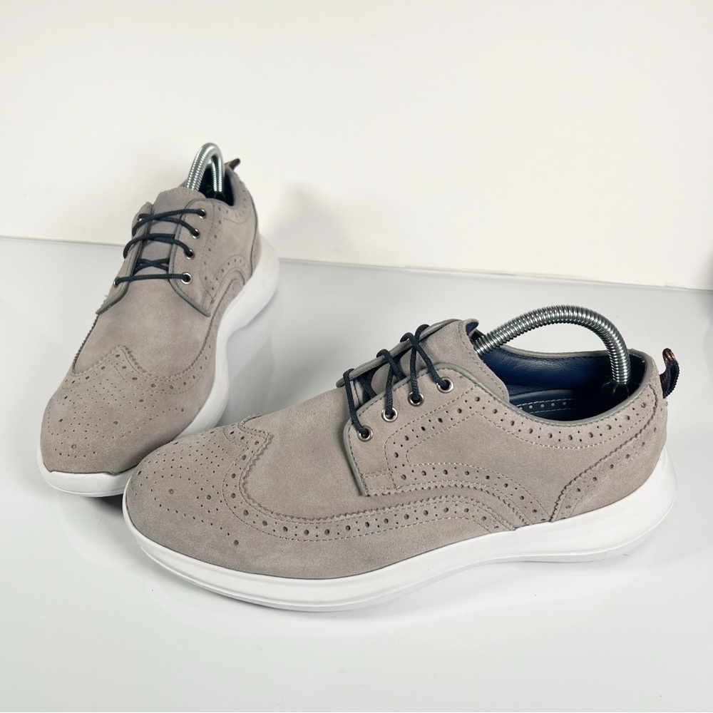 FootJoy FJ Flex LE1 56113 Mens Gray Suede Wingtip Spikeless Golf Shoes 8